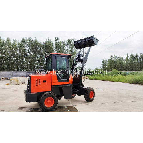 Wheel loader with quick attachment change system